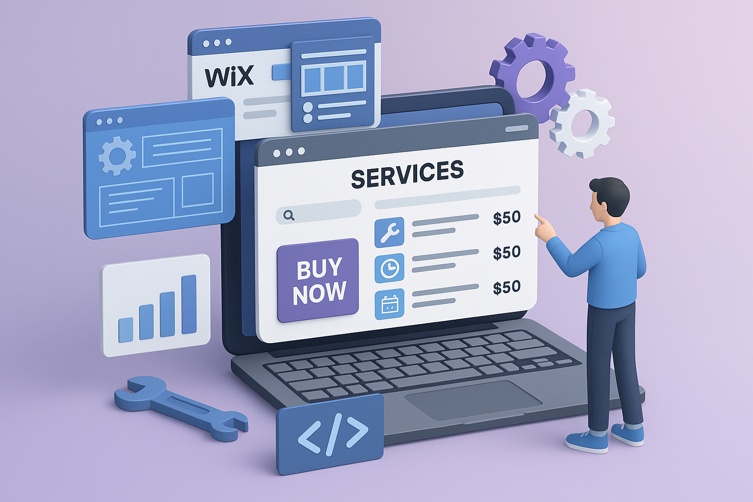 Sviluppo e-commerce assicurativo su Wix