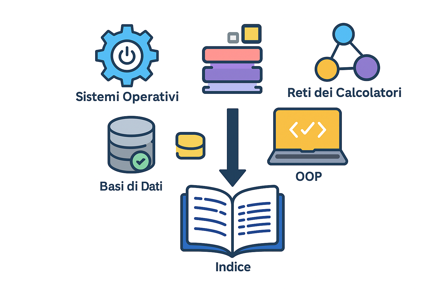 Indice degli appunti con capitoli per ogni macro-area d’esame