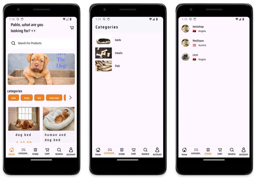 Accesso dedicato per cliente e venditore in app multi-vendor 2